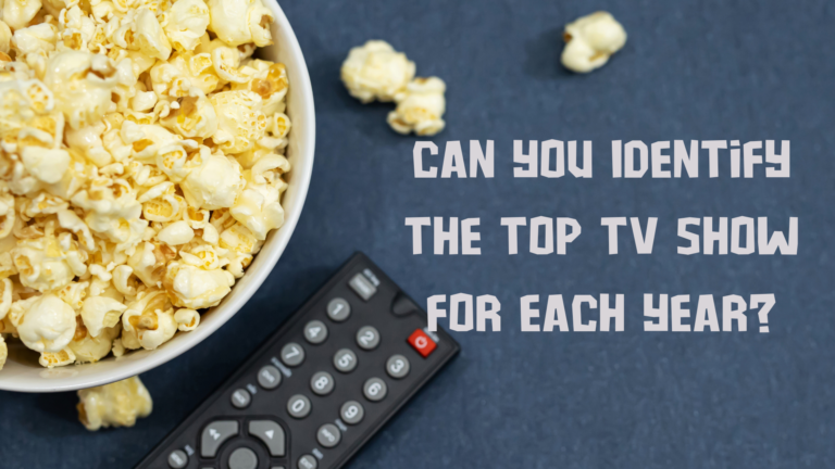 Can You Identify the Top TV Show for Each Year